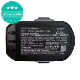 Akkumulátor Ryobi BID1821, CCC, CTR-180l, P200, P600, P730, 9000mAh, Li-Ion, 18V, BPL-1815, HQ
