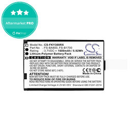 Akkumulátor Flysky FA605, FS-GT2B, FS-I10, 1600mAh, Li-Pol, 3.7V, FS-BA800, HQ