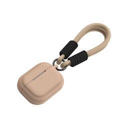 Szilikon tok, AirPods 1 és 2, Sand Beige