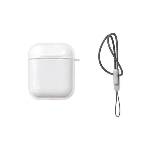 Szilikon tok, AirPods 1 és 2, átlátszó