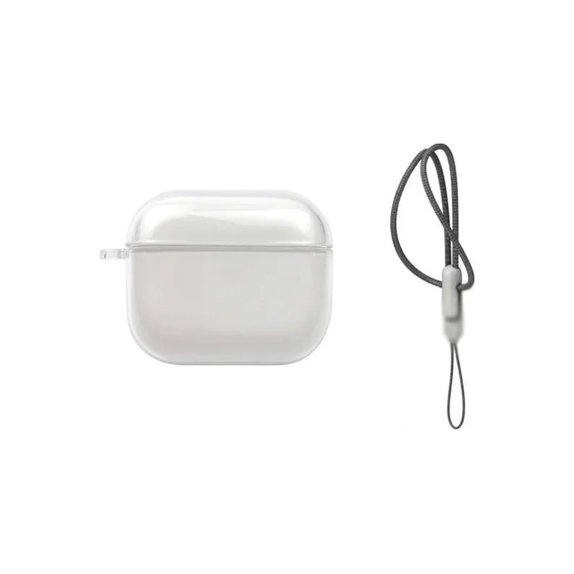 Szilikon tok, AirPods 4, átlátszó