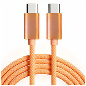 USB-C / USB-C kábel - gyorstöltés, PD 60W, 2 m, narancssárga