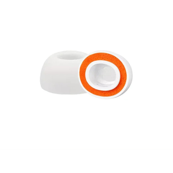 Szilikon fülpárna csere, AirPods Pro 3, Memory Foam, M, fehér