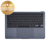 Felső billentyűzetkeret MacBook Air 13", A3113 (2024), US billentyűzettel és akkumulátorral, Midnight, 661-40230, Genuine Apple