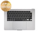 Felső billentyűzetkeret MacBook Air 15", A3114 (2024), US billentyűzettel és akkumulátorral, Space Gray, 661-40266, Genuine Apple