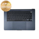 Felső billentyűzetkeret MacBook Air 15", A3114 (2024), US billentyűzettel és akkumulátorral, Midnight, 661-40269, Genuine Apple