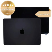 LCD kijelző MacBook Pro 14", A3112, A3185 (2024), első üveggel és fedéllel, Nano-Texture, Space Black, 661-41795, Genuine Apple