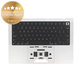 Felső billentyűzetkeret MacBook Pro 14", A3185 (2024), US billentyűzettel és akkumulátorral, Silver, 661-50211, Genuine Apple