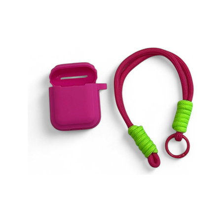 Szilikon tok, AirPods 1 és 2, Light Pink