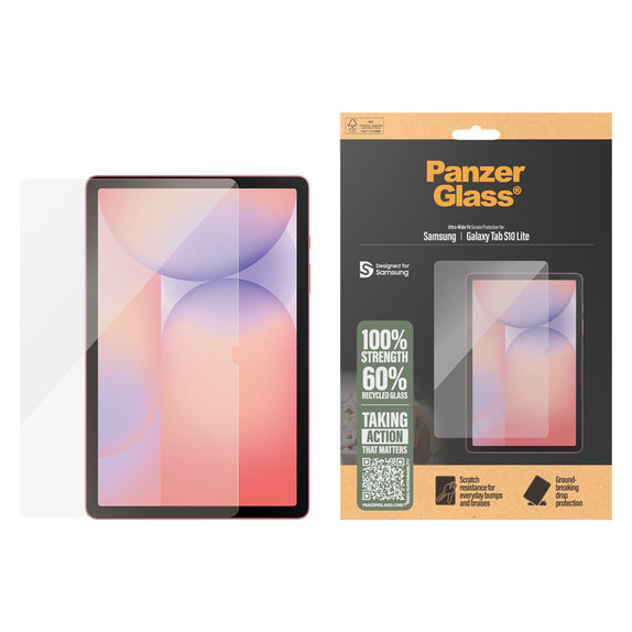 Edzett üveg UWF Samsung Galaxy Tab S10 Lite készülékhez, Átlátszó, PanzerGlass