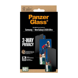 PanzerGlass - UWF 2-Way Privacy edzett üveg applikátorral Samsung Galaxy S26 Ultra, átlátszó