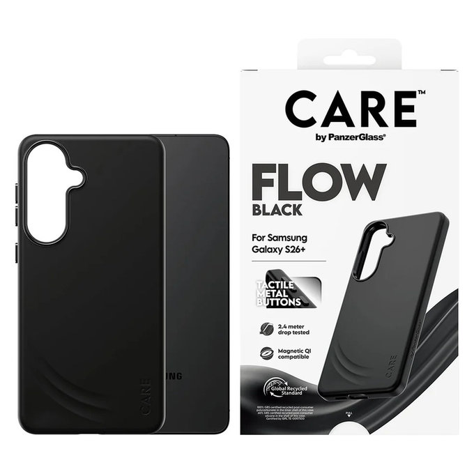 Tok FLOW QI-val Samsung Galaxy S26+ készülékhez, Fekete, PanzerGlass