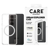 Tok Urban Explorer fehér QI-val Samsung Galaxy S26 készülékhez, Átlátszó, PanzerGlass