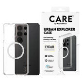Tok Urban Explorer fehér QI-val Samsung Galaxy S26 Ultra készülékhez, Átlátszó, PanzerGlass