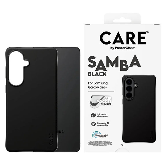 Tok Samba QI-val Samsung Galaxy S26+ készülékhez, Fekete, PanzerGlass