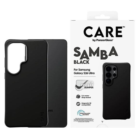 Tok Samba QI-val Samsung Galaxy S26 Ultra készülékhez, Fekete, PanzerGlass