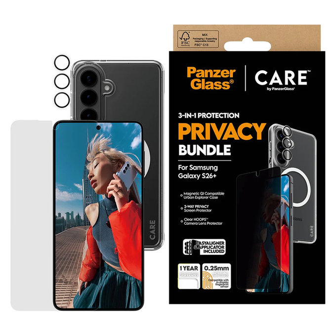 Bundle Privacy 3 az 1-ben Samsung Galaxy S26+ készülékhez, PanzerGlass
