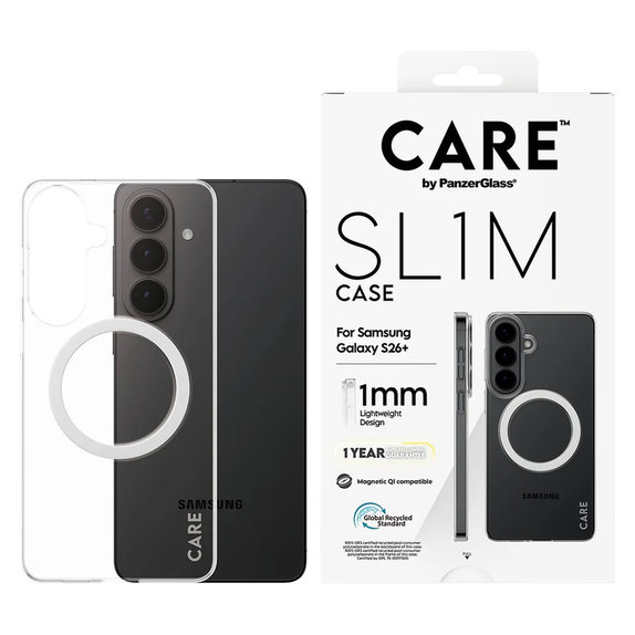 Tok SL1M Samsung Galaxy S26+ készülékhez, Átlátszó, PanzerGlass