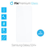 FixPremium Glass - Edzett üveg - Samsung Galaxy S24+ (10 Pack)