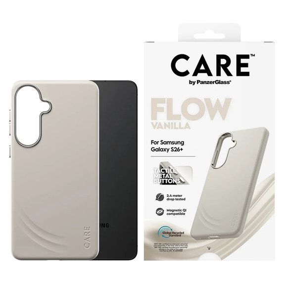 Tok FLOW QI-val Samsung Galaxy S26+ készülékhez, Vanilla, PanzerGlass