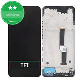Motorola One Fusion Plus - LCD Kijelző + Érintőüveg + Keret (Black) TFT