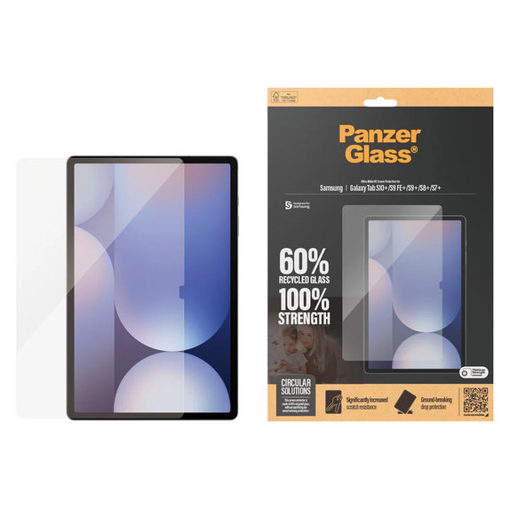 Edzett üveg UWF Samsung Galaxy Tab S7+/S8+/S9+/S9 FE+/S10+ készülékhez, Átlátszó, PanzerGlass