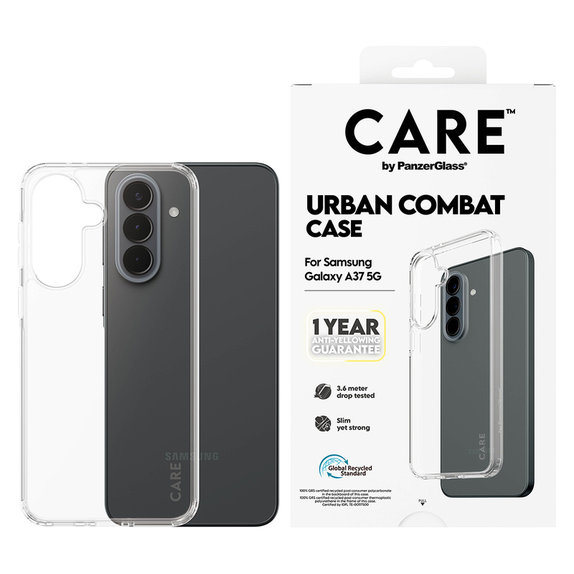 Tok Urban Combat Samsung Galaxy A37 készülékhez, Átlátszó, PanzerGlass