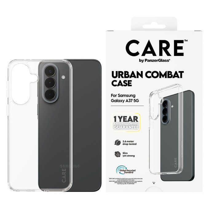 Tok Urban Combat Samsung Galaxy A37 készülékhez, Átlátszó, PanzerGlass
