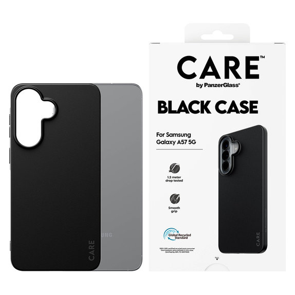 Tok TPU Samsung Galaxy A57 készülékhez, Fekete, PanzerGlass