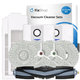 Pótalkatrész készlet (white)Ecovacs T20, T20 Max, T20 Pro (1x Főkefe, 2x Szűrő, 2x Oldalkefe – fehér, 4x Felmosórongy, 2x Porzsák)