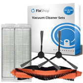 Pótalkatrész készlet Xiaomi Viomi V2, V2 Pro, V3, SE, Mi Robot Vacuum Mop Pro (P), 2S (1x Főkefe, 2x Szűrő, 2x Oldalkefe)