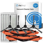 Pótalkatrész készletXiaomi Viomi V2, V2 Pro, V3, SE, Mi Robot Vacuum Mop Pro (P), 2S (2x Főkefe, 4x Szűrő, 4x Oldalkefe)