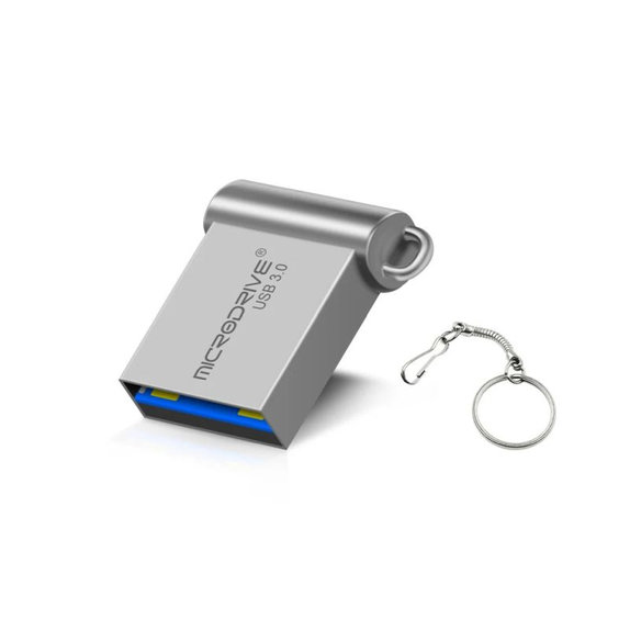 Fém USB pendrive 64 GB, USB 3.0, ezüst