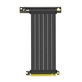 PCIe 4.0 x16 videokártya riser kábel, 20cm, fekete