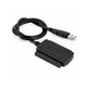 USB 2.0 IDE / SATA adapter 2,5" és 3,5" HDD/SSD-hez, EU tápegységgel