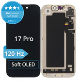 Kijelző Soft OLED 120Hz iPhone 17 Pro, Érintőüveg kerettel, DIAGNOSTIC