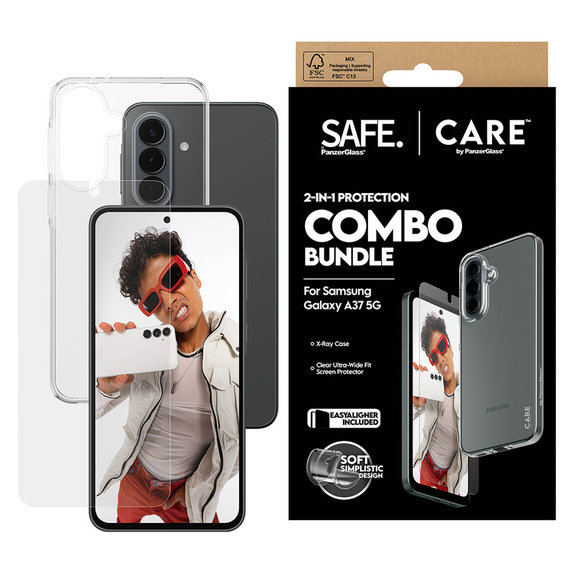 Bundle 2 az 1-ben Samsung Galaxy A37 készülékhez, PanzerGlass
