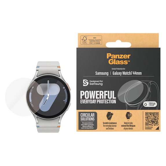 Edzett üveg UWF Samsung Galaxy Watch7 44 mm készülékhez, Átlátszó, PanzerGlass