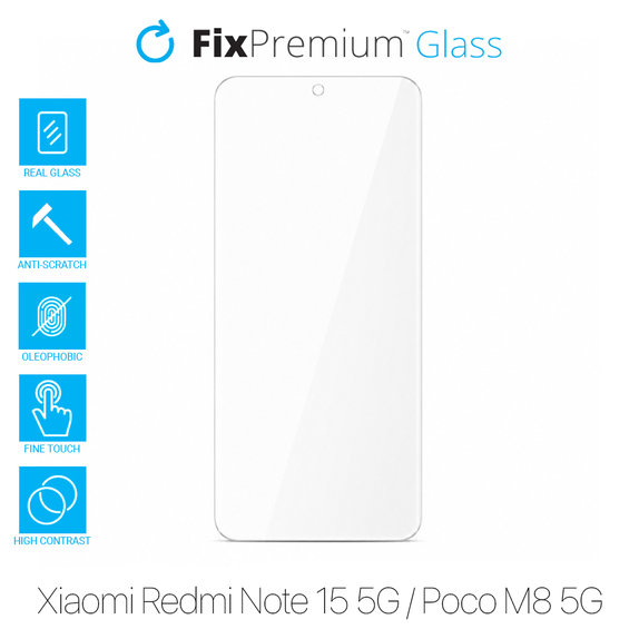 FixPremium Glass - Edzett üveg - Xiaomi Redmi Note 15 5G, Poco M8 5G