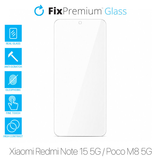 FixPremium Glass - Edzett üveg - Xiaomi Redmi Note 15 5G, Poco M8 5G