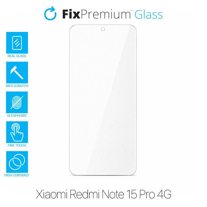 FixPremium Glass - Edzett üveg - Xiaomi Redmi Note 15 Pro 4G