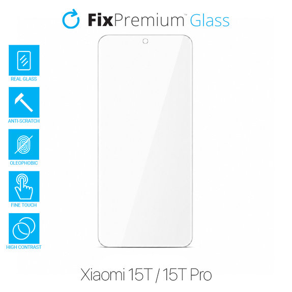FixPremium Glass - Edzett üveg - Xiaomi 15T, 15T Pro
