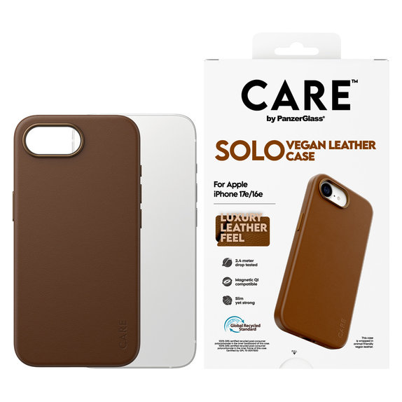 Tok Solo iPhone 17e/16e készülékhez, Barna, PanzerGlass