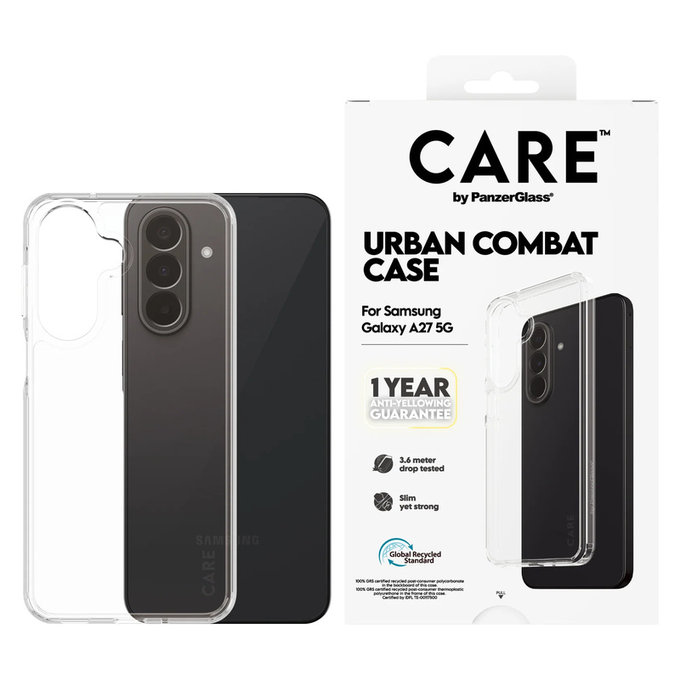 Tok Urban Combat Samsung Galaxy A27 készülékhez, Átlátszó, PanzerGlass