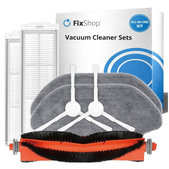 Pótalkatrész készlet Xiaomi Robot Vacuum S10, S10 EU, S12 robotporszívóhoz (1x Főkefe, 2x Szűrők, 2x Oldalkefék, 2x Felmosókendők)