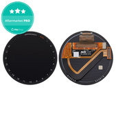 OLED kijelző + érintőüveg keret nélkül (Black) Garmin Approach S70 47mm részére