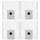 Porzsák, 4 db Ecovacs Deebot T30c, T50-series, T80-series, X8-series, X9 Pro-series