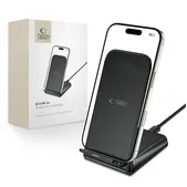 Vezeték nélküli töltő QI15W-S2 15W, fekete, Tech-Protect