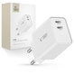 Hálózati töltő C35W 2-PORT PD 35W, fehér, Tech-Protect