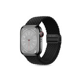 Szíj Nylonmag Apple Watch 8 / 9 / 10 / 11 / SE / Ultra (44 / 45 / 46 / 49 mm), fekete, Tech-Protect